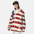 thumbnail image 4 of Sun Protection Shirts for Men/Women - Vintage American Flag Long Sleeve Sun Hoodie Jacket for Fishing Running Hiking, 4 of 6
