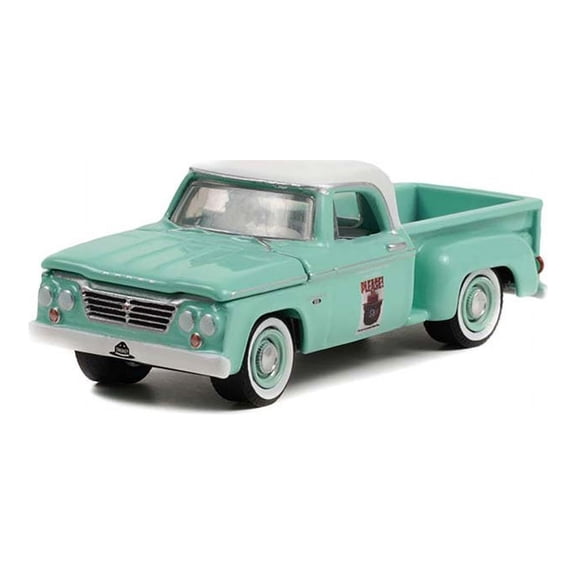 1965 Dodge D-100 Pickup Truck, Green - Greenlight 38020B/48 - 1/64 scale Diecast Model Toy Car