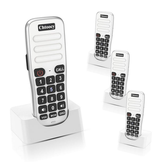 Sistema de intercomunicación inalámbrico Chtoocy recargable con un alcance de 5280 pies (4)