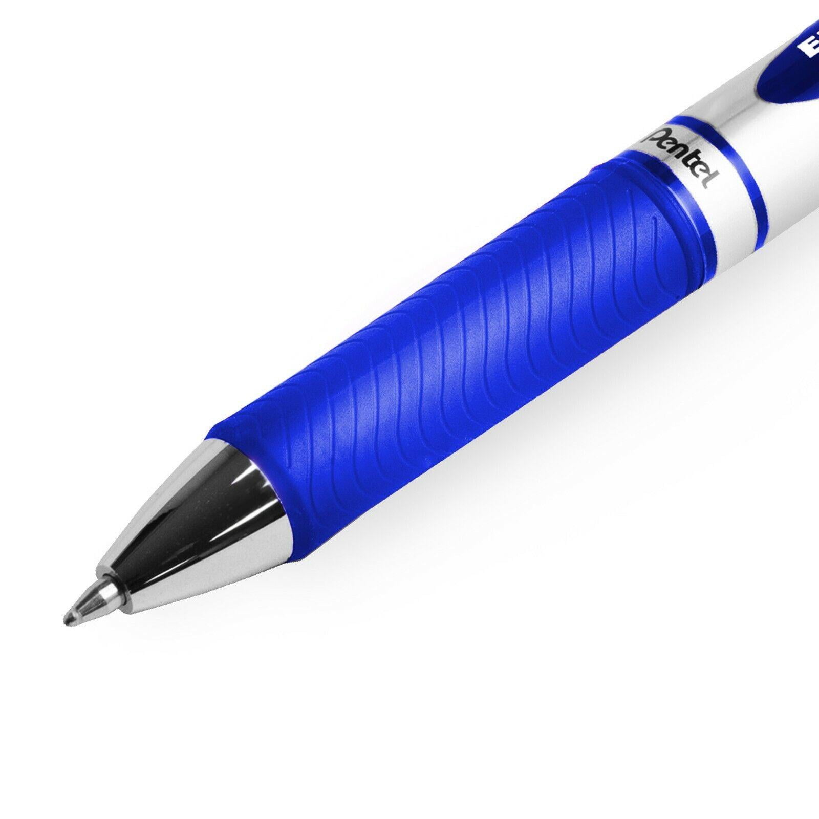Pentel Energel BL77 Retractable Gel Ink Rollerball Pen - 0.7mm - 54% Recycled - Blue - Pack of 12 in Pillow Packaging