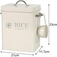 thumbnail image 2 of HUGFEGWE Metal Rice Storage Container, Flour Storage Container Pots, Laundry Flour Container, Cereal Oat Canister CA919-138427, 2 of 7