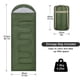 thumbnail image 2 of Sacos de dormir cálidos para acampar para adultos al aire libre, resistentes al agua y al clima frío, 2 of 8