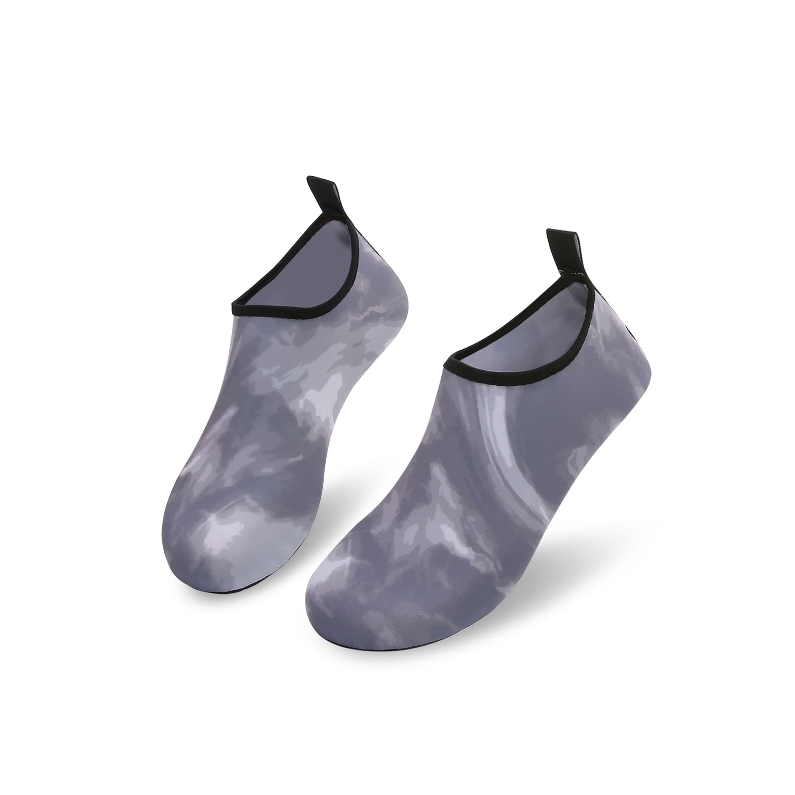 Men and Women a Slip On Barefoot Quick-Dry Beach Aqua Yoga Water Shoes (Fog/Grey, 4-5 Women)