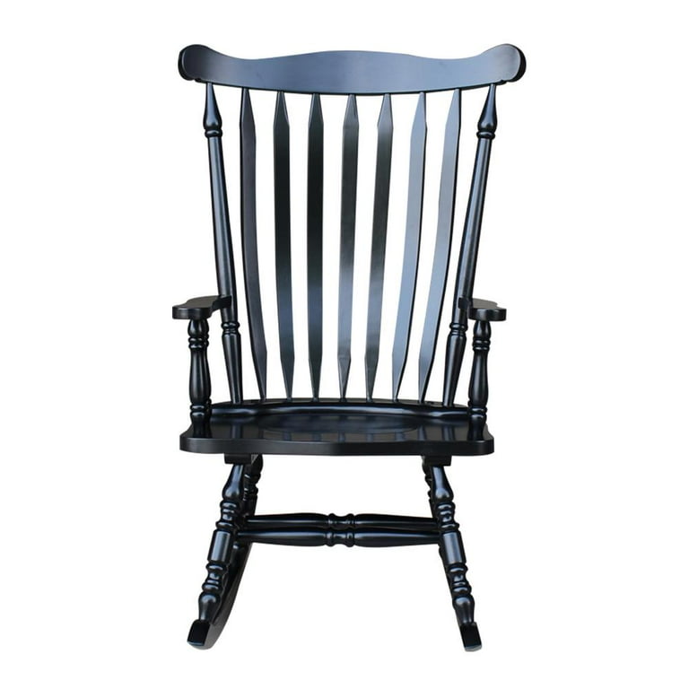 Antique black rocking chair discount