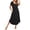 Black, variant on Ekouaer Long Nightgowns for Women with Pockets Short Sleeves Moo Moos for Women Casual House Dresses