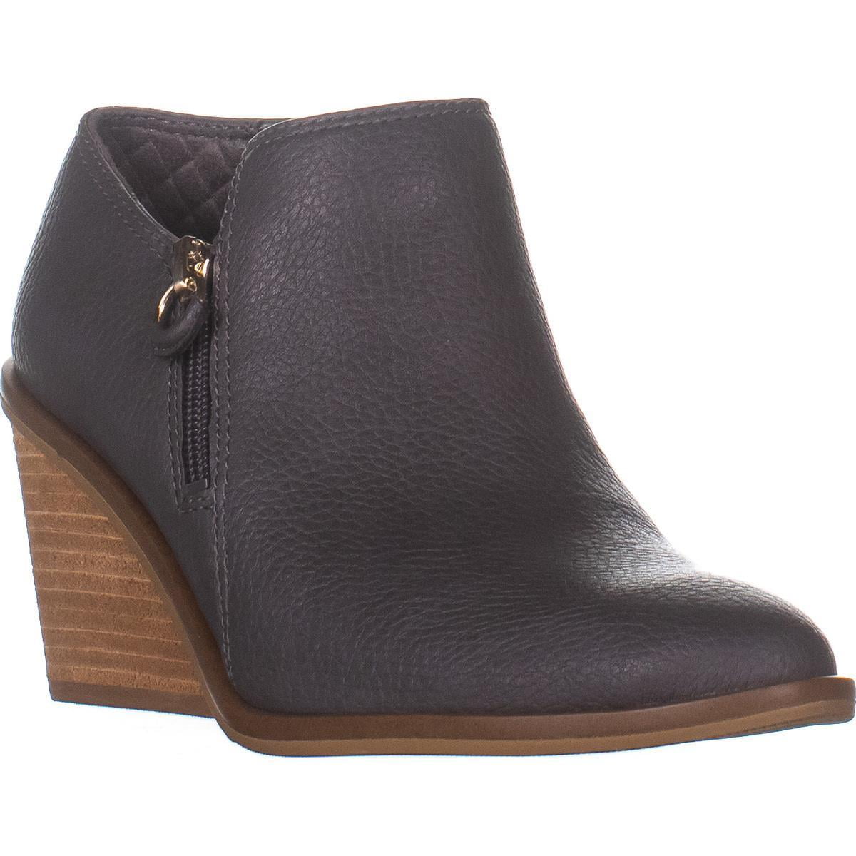 dr scholl's create wedge bootie gray