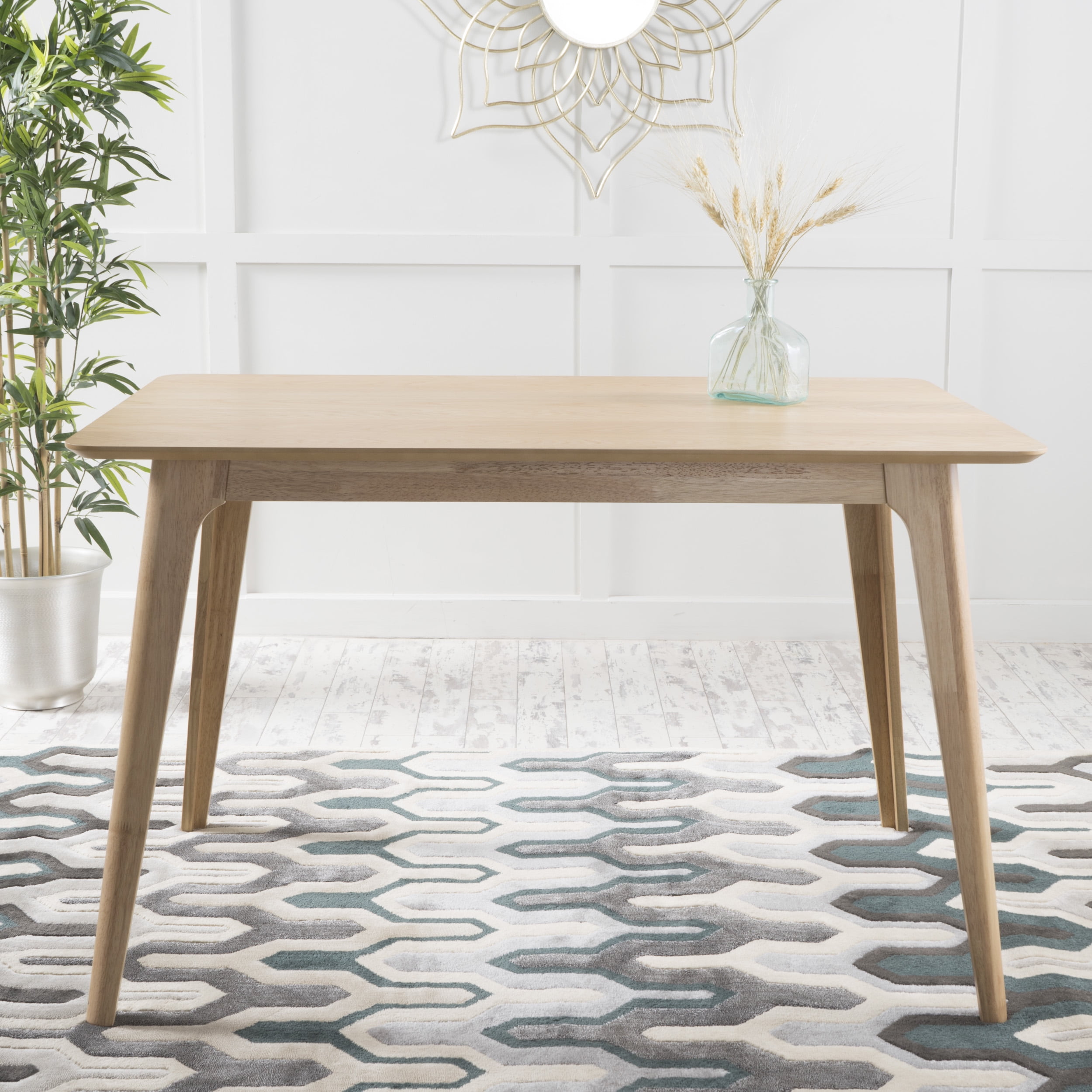 Noble House Gentry Natural Oak Wood Dining Table Com
