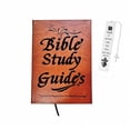thumbnail image 2 of FENGGHAO Bible Study Journal and Inspirational Metal Bookmark Set Religious Focused Notebook for Prayer and Devotional Study Brown, 2 of 9