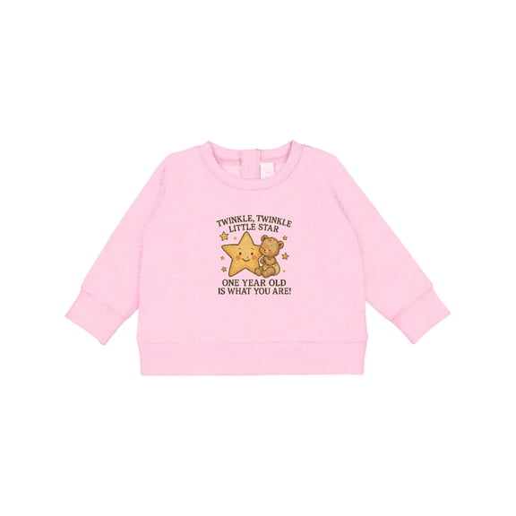 Inktastic Twinkle Twinkle Little Star One Year Old Birthday Baby Sweatshirt