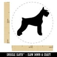 thumbnail image 2 of Giant Schnauzer Dog Solid Self-Inking Rubber Stamp Ink Stamper - Yellow Ink - Medium 1 Inch, 2 of 7