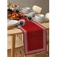 thumbnail image 3 of Table Runners 90 Inches Long Dress Scarves, Red Retro Greek Key Farmhouse Coffee/Dining/Kitchen Table Runner for Living Room, Geometric Greece Ancient Rustic 13x90 Inch, 3 of 7