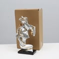 thumbnail image 4 of Injueey Exquisita estatua de arte de resina, decoración interior, opción de regalo, estatua abstracta de beso innovador, estatua de resina Decoración del hogar 7128F-01, 4 of 6