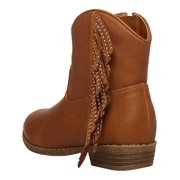 Steve Madden Girls Twillaa Faux Leather Embellished Mid-Calf Boots