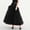 Black, variant on WWV Long Skirts for Women High Waisted Mesh Flowy Ruffle Skirt Dress Summer Solid Color Casual Lady Loose Fit Anniversary Skirt Black L