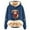 Navy, variant on SNKSDGM New Trending My Items Casual Hoodie with Adorable Cow Print Fashionable Long Sleeve Pullover For Cozy Comfort