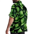 thumbnail image 3 of Saint Patrick's Day Men's Hawaiian Shirt, Button Down Poplin Short Sleeve Casual Summer Beach Printed Unisex Shirts, 3 of 6