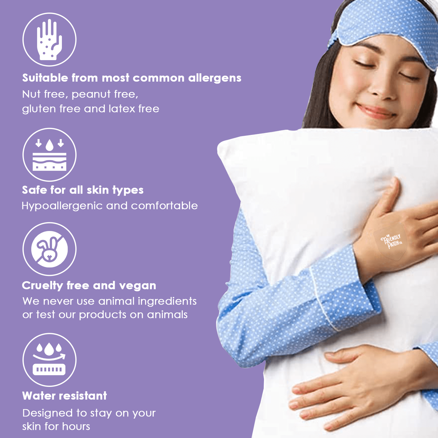 (2 pack) The Friendly Patch Snoozzze 8 Count, Sleep Patch Sleep Aid will Enable a Good Night Sleep