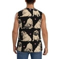 thumbnail image 4 of Honeii French Bulldog Print Men's Sleeveless Muscle Shirts, Breathable & Quick-Dry Gym Shirt, Athletic Tank Top for Running, Fitness, and Outdoor Activities-Large, 4 of 7