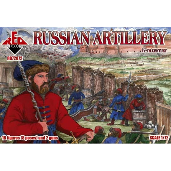 1/72 Russian Artillery XVII Century (16 w/2 Guns)