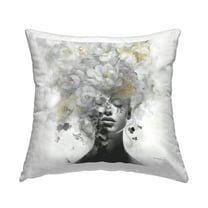 Stupell Industries Hidden Spring Visage Decorative Printed Throw Pillow Design by Danhui Nai.