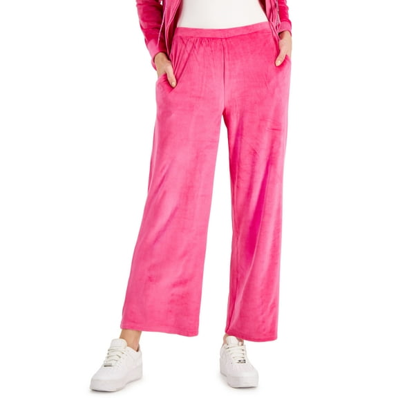 Charter Club Petite Velour Pull-On Pants Pink Tutu PL