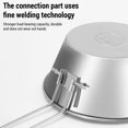 thumbnail image 4 of Outdoor Cookware Set 500ml Stainless Steel Camping Bowl with Strainer, 4 of 8