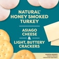 thumbnail image 4 of Oscar Mayer Bites Natural Honey Smoked Turkey, Asiago Cheese & Cracker Trio Lunch Kit, 1 Tray, for Easy Lunch and On-the-Go Snacking, 16g Protein Snacks, 3.3 oz, 4 of 19
