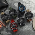 thumbnail image 2 of Reloj electrónico luminoso para hombre con esfera grande y diseño de camuflaje militar para deportes al aire libre, reloj led multifuncional, 2 of 2