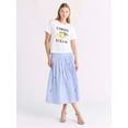 thumbnail image 5 of Free Assembly Women's and Women's Plus Cropped Cotton Graphic Tee with Short Sleeves, Sizes XS-4X, 5 of 5