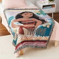 thumbnail image 2 of Moana Island Girl Woven Tapestry Throw Blanket, 2 of 4