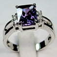 thumbnail image 3 of 1pc Purple Black Zircon Cutout Fashion Ring On Both Sides For Men, 3 of 4