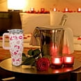 thumbnail image 6 of 40oz Valentines Day Tumbler with Handle and Straw, Birthday Christmas Gifts for Wife Girlfriend Bride, Stainless Steel Travel Mug Water Bottle, Heart Vacuum Insulated Cup, 6 of 6