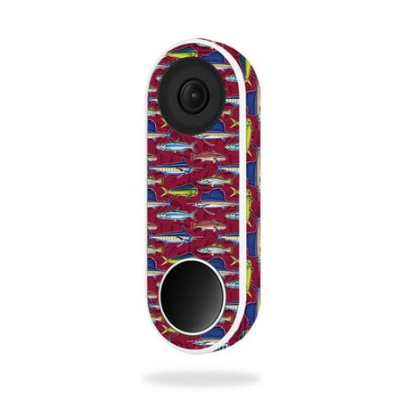 MightySkins NEHEL-Saltwater Collage Skin for Nest Hello Video Doorbell - Saltwater Collage