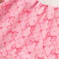 thumbnail image 5 of ZEHJUHAN Baby Girl's Bowknot Graphic Print Romper Daddy's Girl Letter Bubble Sleeves Triangle Jumpsuit Pink，0-3M, 5 of 7
