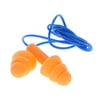 HyperTough Corded Reusable Silicone Earplugs with Case 1 Pair