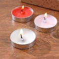 thumbnail image 4 of Lttoisl Long Burn Tea Light Candles, Paraffin Wax Smokeless Unscented Tealights, 8 Hour Burn Time for Romantic Dinners, Events, Weddings & Home Decor, 50-Count Bulk Pack, 4 of 8