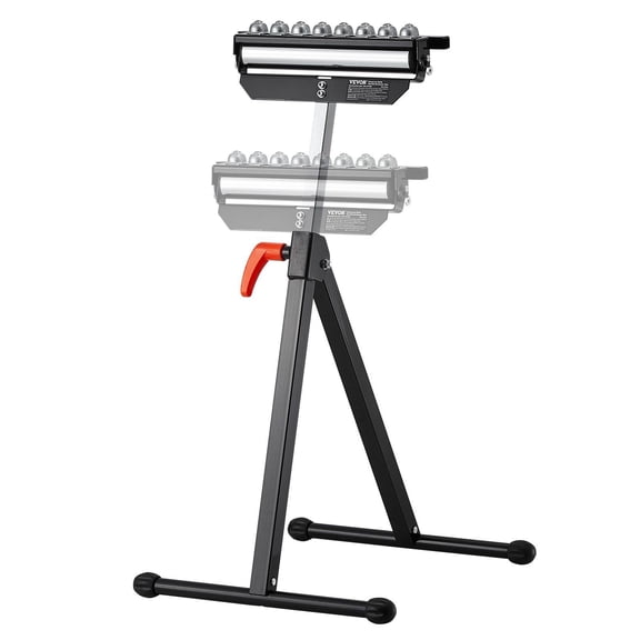 Heavy Duty Adjustable Roller Stand for Table Saw,300 lb Capacity,Multi-directional Outfeed Support,Woodworking Extension Stand