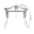 thumbnail image 2 of Folding Pot for Burner Stand Outdoor Foldable Pot Stand Outdoor Camping Hiking Stove Rack Accessories, 2 of 9