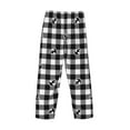 thumbnail image 5 of Balery Men'S Anchor Black Tartan Plaid Pants,Sleepwear Pants,Pajama Pants,Pj Bottoms Drawstring And Pockets-Xx-Large, 5 of 9