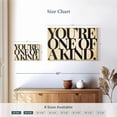 thumbnail image 4 of Elephant Stock You're One Of A Kind Typography Wall Art - Horizontal Canvas Wall Art - Living Room Wall Decor - Inspirational And Typography Canvas - Beige And Black Decor - 12" x 8", 4 of 8