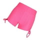 thumbnail image 4 of Pantalones cortos de compresión para , yoga, cinturo para entrenamiento, control de barriga y cruzado, levantamiento de glúteos con pliegue Rosa roja l, 4 of 7