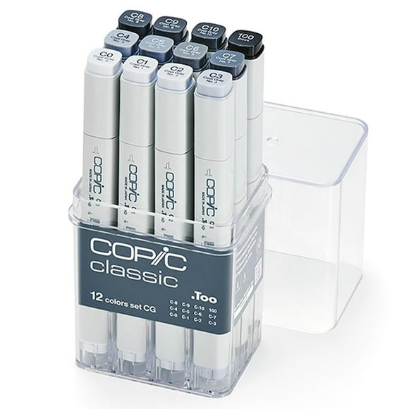 Copic Classic 12 Color Set CG Cool Gray multicolor