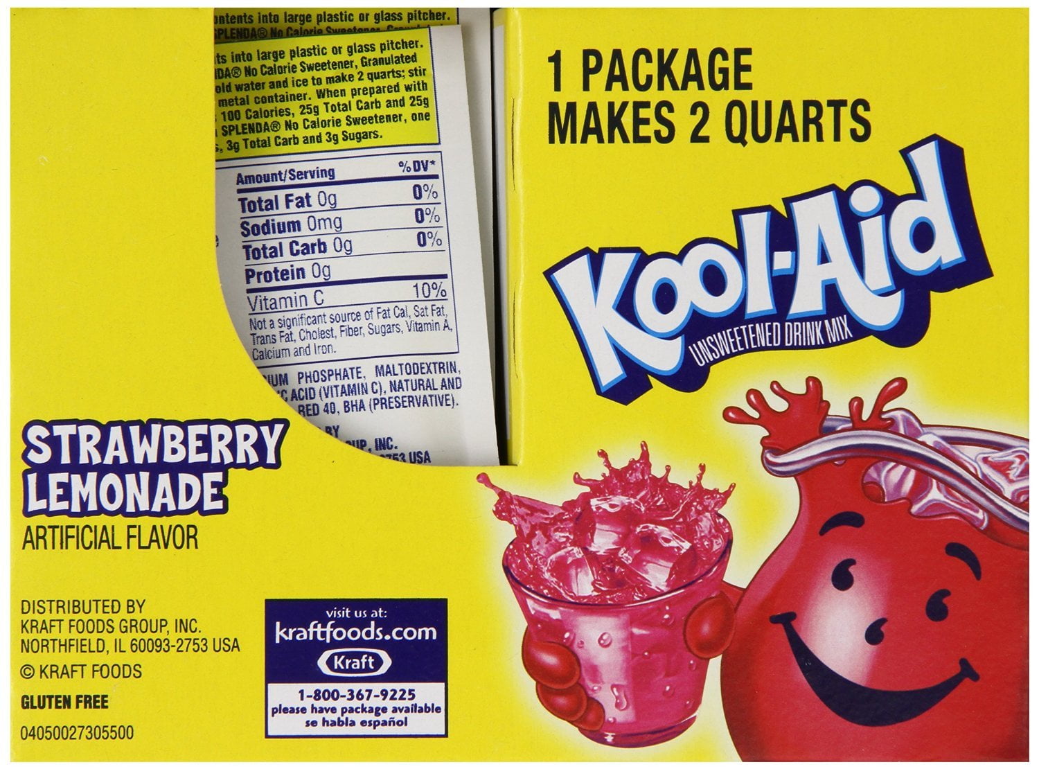 Kool-Aid Soft Drink Mix Strawberry Lemonade Flavor Unsweetened, Caffeine Free 0.17OZ., (48 Pack) Free Bonus Sampler(s) Included With Offer Beverage and Flavor May Vary