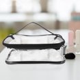 thumbnail image 4 of Bolsa de almuerzo de mano, bolsa de picnic transparente, bolsa de almacenamiento de maquillaje de viaje para exteriores, 4 of 5