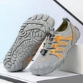 thumbnail image 2 of Mens Quick Dry Water Shoes Barefoot Non-Slip Athletic Sneakers Quick-Lace Breathable Mesh for Beach Swim Hiking Gray,Size 9.5, 2 of 6