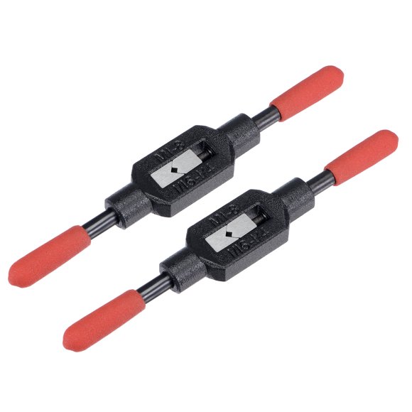 Unique Bargains 2 Packs 1/16'-1/4' / Metric M1-M8 Adjustable Tap Wrench Handle Plastic Handle Tapping Tool
