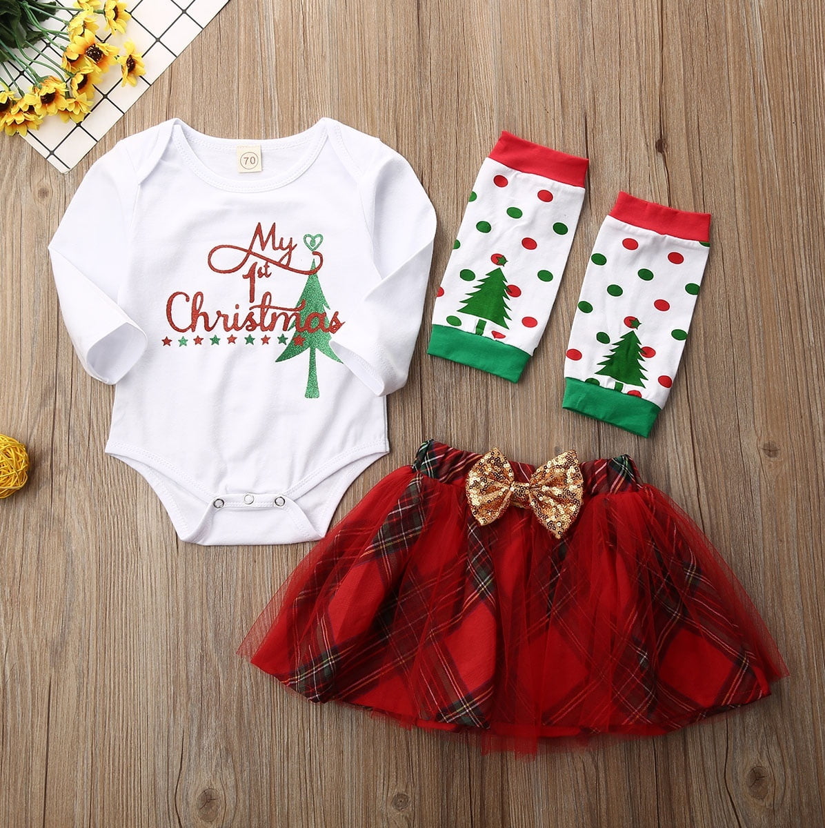 baby's 1st christmas clothes