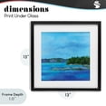 thumbnail image 4 of Stupell Industries Rustic Lodge Tranquil Blue Cove Black Framed Print Under Glass, 13 x 13, by Lynn Ericson Fine Art, 4 of 8
