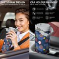 thumbnail image 5 of Modern 30oz Handheld Travel Tumbler with Handle – Double Wall Stainless Steel Insulated Cup, Flip Straw Lid, Leak-Proof & BPA-Free for Hot and Cold Drinks – Durable Coffee & Juice Mug White, 5 of 7