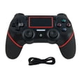 thumbnail image 1 of Gamepad inalámbrico Dual Shock Game Controller Bluetooth Recargable Gamepad Reemplazo para PS4, Negro Rojo Inevent EL001950-01B, 1 of 7